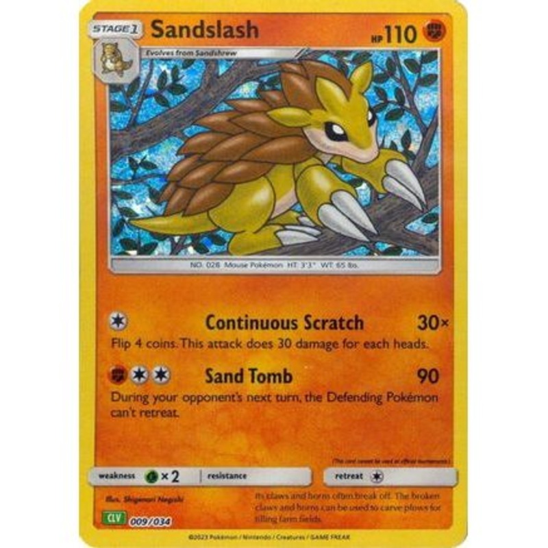 Sandslash 9 - Trading Card Game Classic Holofoil