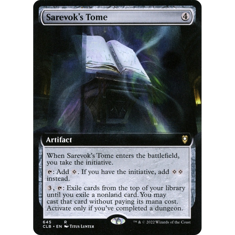Sarevok's Tome (CLB-645) - Commander Legends: Battle for Baldur's Gate: (Extended Art)