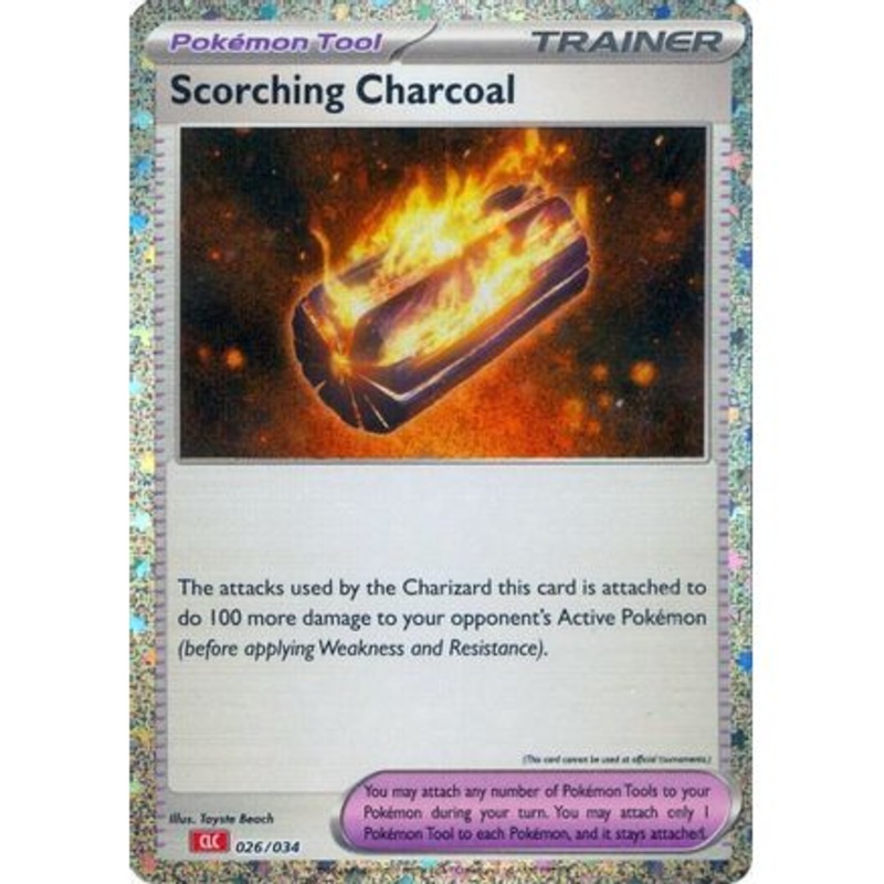 Scorching Charcoal 26 - Trading Card Game Classic Holofoil