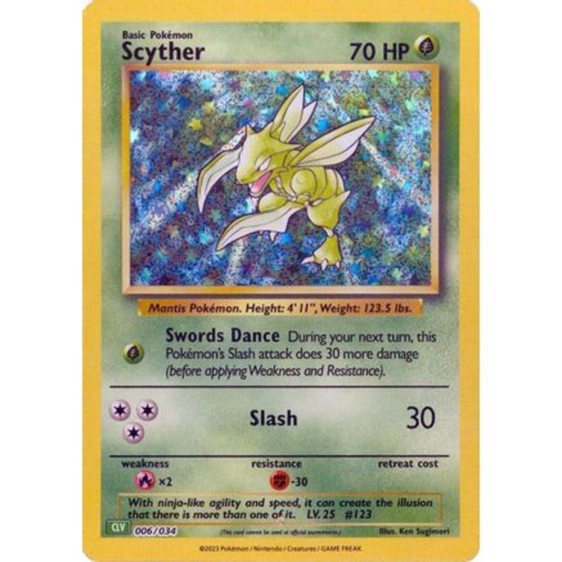 Scyther 6 - Trading Card Game Classic Holofoil