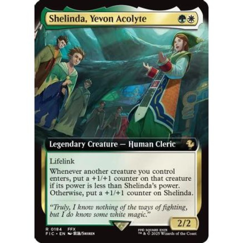 Shelinda, Yevon Acolyte (Extended Art) (FIC-184) - Commander: FINAL FANTASY