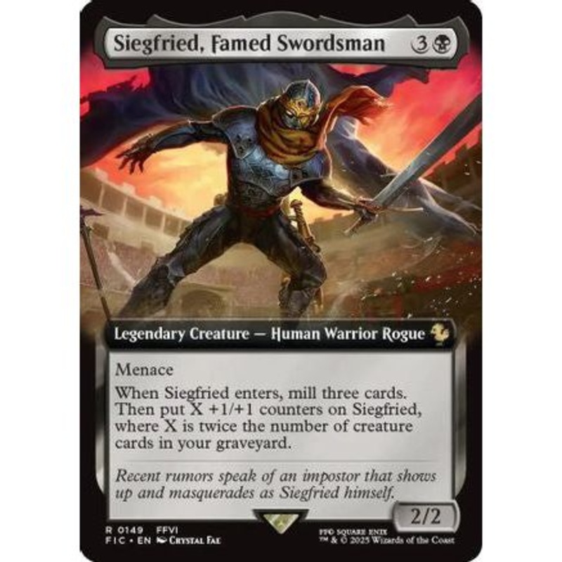 Siegfried, Famed Swordsman (Extended Art) (FIC-149) - Commander: FINAL FANTASY Foil