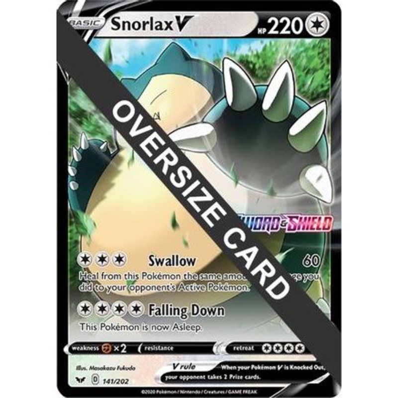 Snorlax V - 141/202 141 - Jumbo Cards Holofoil