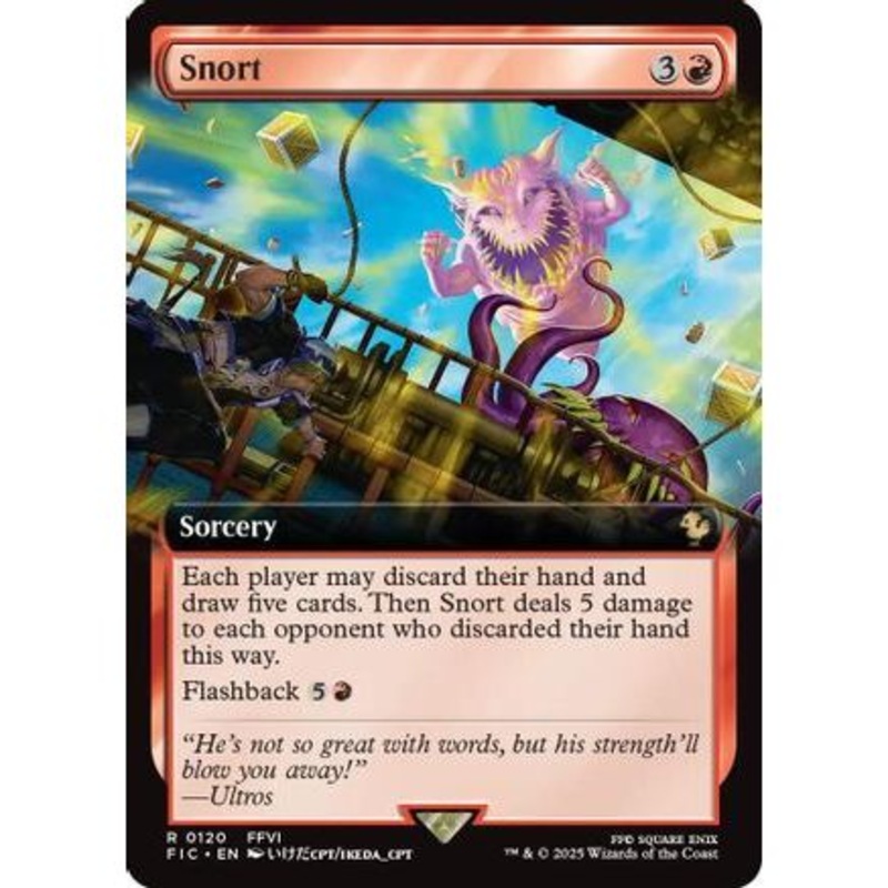 Snort (Extended Art) (FIC-120) - Commander: FINAL FANTASY