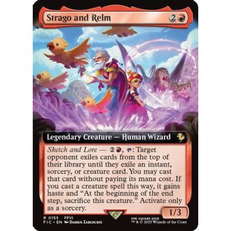 Strago and Relm (Extended Art) (FIC-155) - Commander: FINAL FANTASY