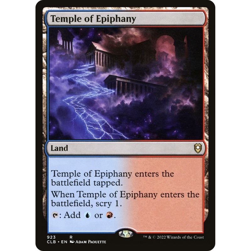 Temple of Epiphany (CLB-923) - Commander Legends: Battle for Baldur's Gate