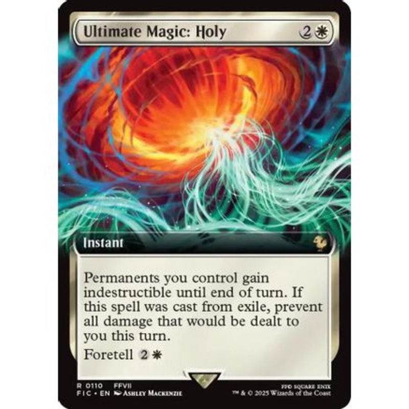 Ultimate Magic: Holy (Extended Art) (FIC-110) - Commander: FINAL FANTASY