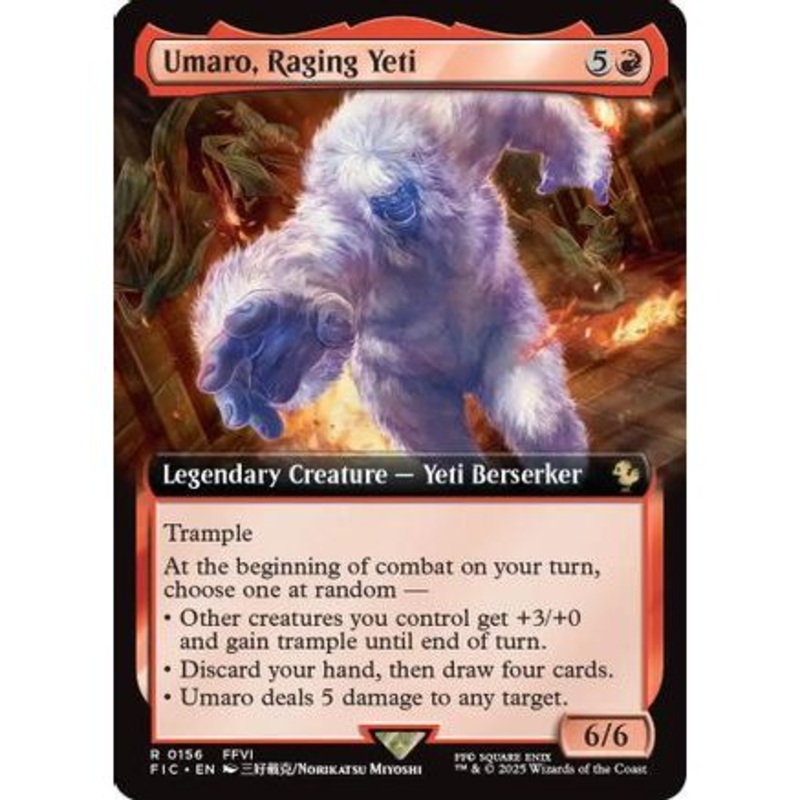 Umaro, Raging Yeti (Extended Art) (FIC-156) - Commander: FINAL FANTASY