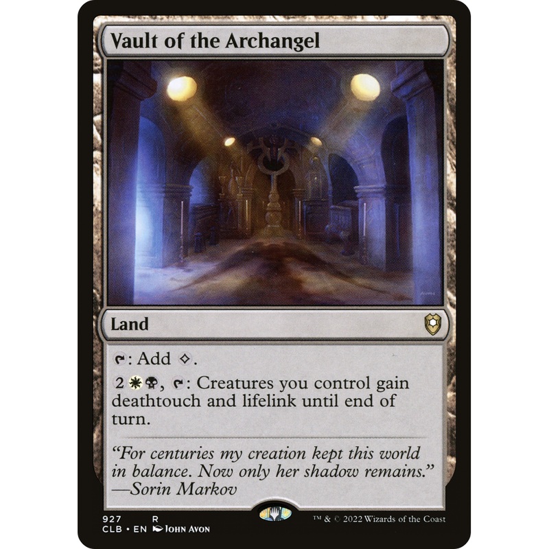 Vault of the Archangel (CLB-927) - Commander Legends: Battle for Baldur's Gate