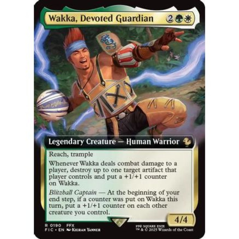 Wakka, Devoted Guardian (Extended Art) (FIC-190) - Commander: FINAL FANTASY Foil