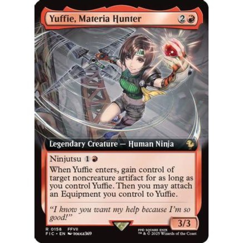 Yuffie, Materia Hunter (Extended Art) (FIC-158) - Commander: FINAL FANTASY Foil