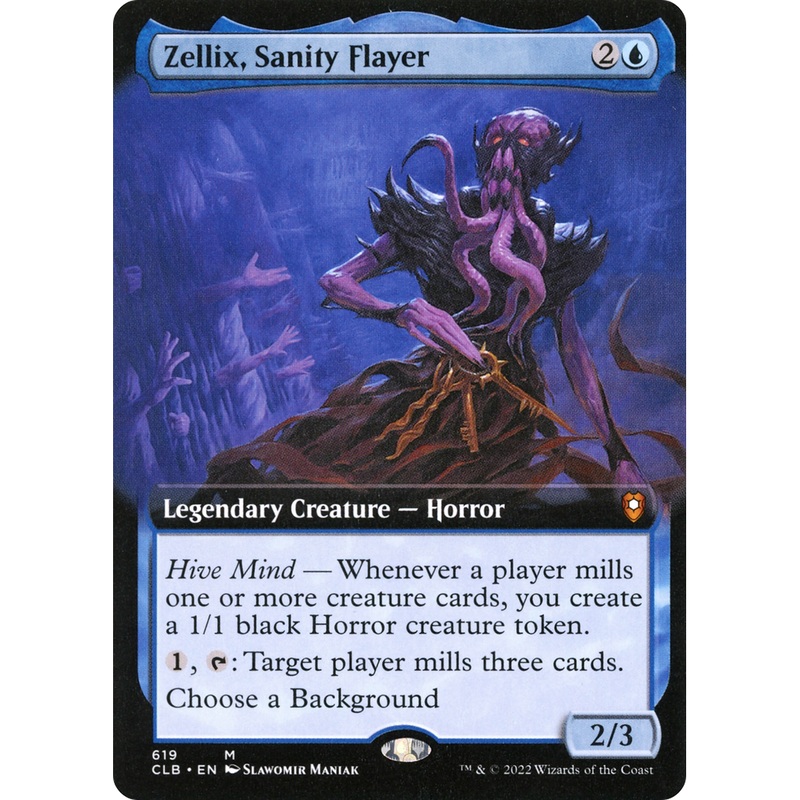 Zellix, Sanity Flayer (CLB-619) - Commander Legends: Battle for Baldur's Gate: (Extended Art) Foil