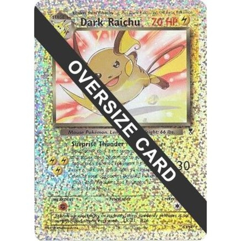 Dark Raichu - S3/S4 (Box Topper) S3 - Jumbo Cards Reverse Holofoil