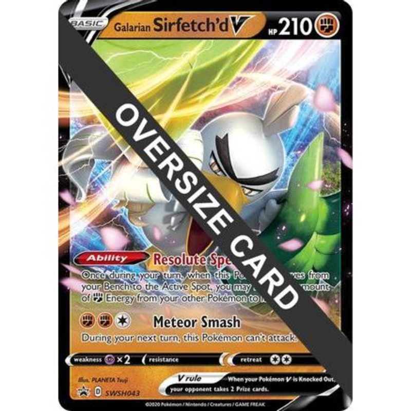 Galarian Sirfetch'd V - SWSH043 SWSH043 - Jumbo Cards Holofoil