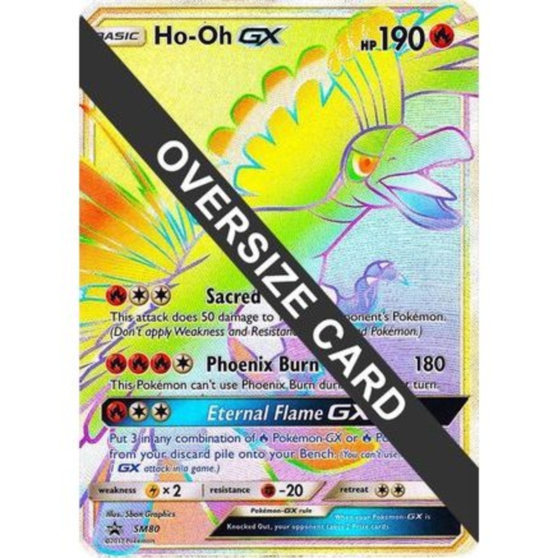 Ho-Oh GX - SM80 (SM Black Star Promo) SM80 - Jumbo Cards Holofoil