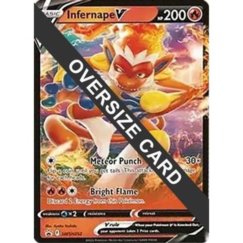 Infernape V - SWSH252 SWS252 - Jumbo Cards Holofoil