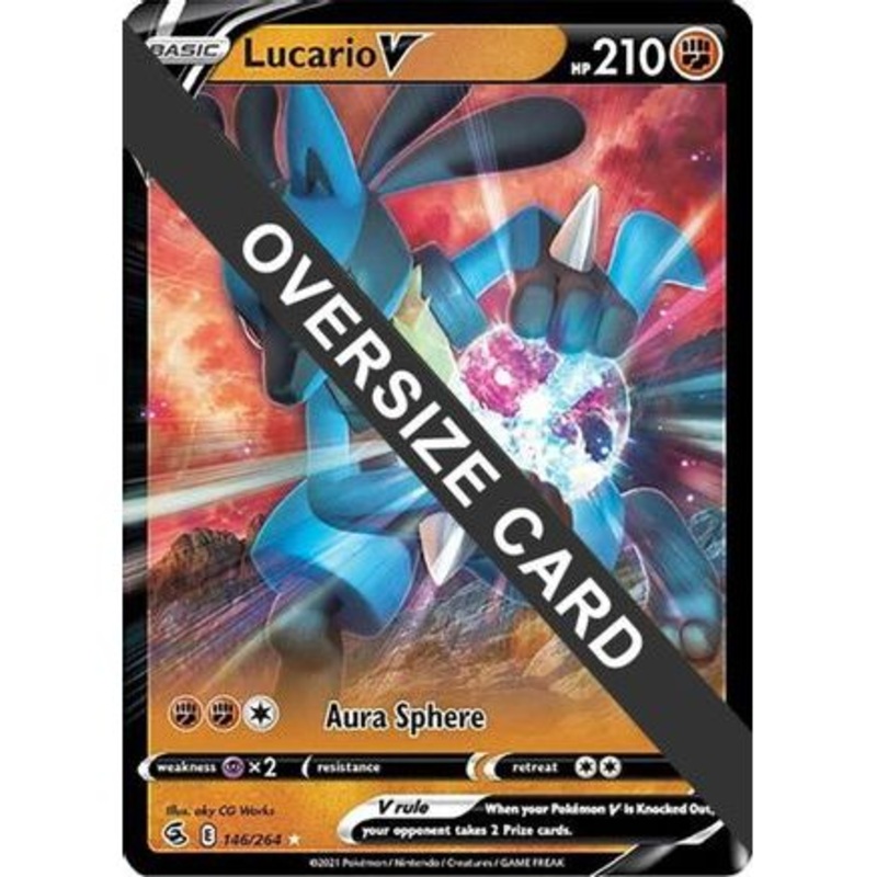 Lucario V - 146/264 146 - Jumbo Cards Holofoil