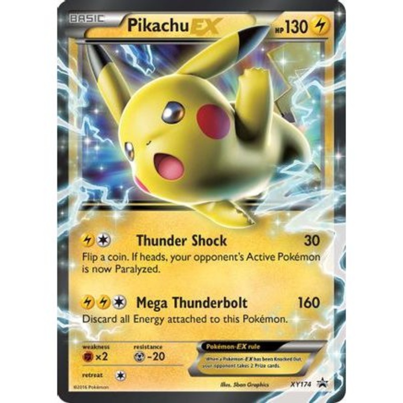 Pikachu EX - XY174 XY174 - Jumbo Cards Holofoil
