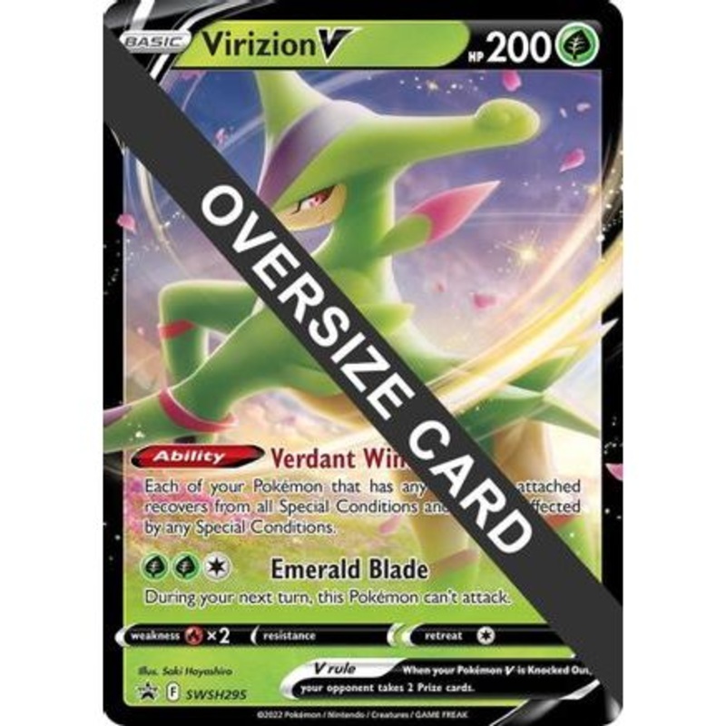 Virizion V - SWSH295 SWSH295 - Jumbo Cards Holofoil