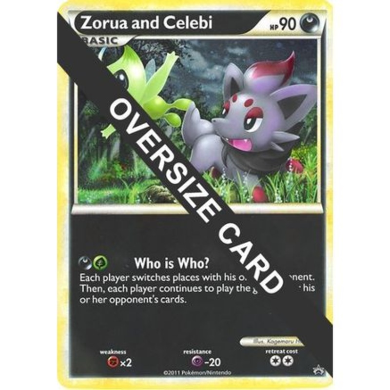 Zorua and Celebi (Black and White Tour Promo) - Jumbo Cards Holofoil