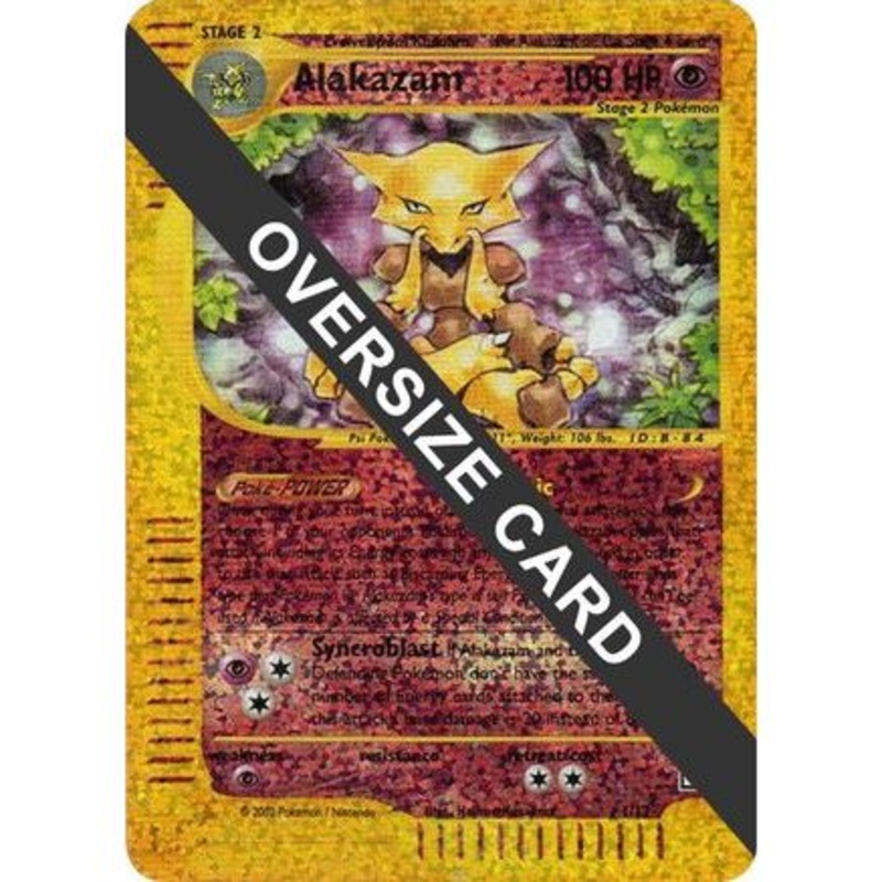 Alakazam - 1/12 (Box Topper) 1 - Jumbo Cards Reverse Holofoil