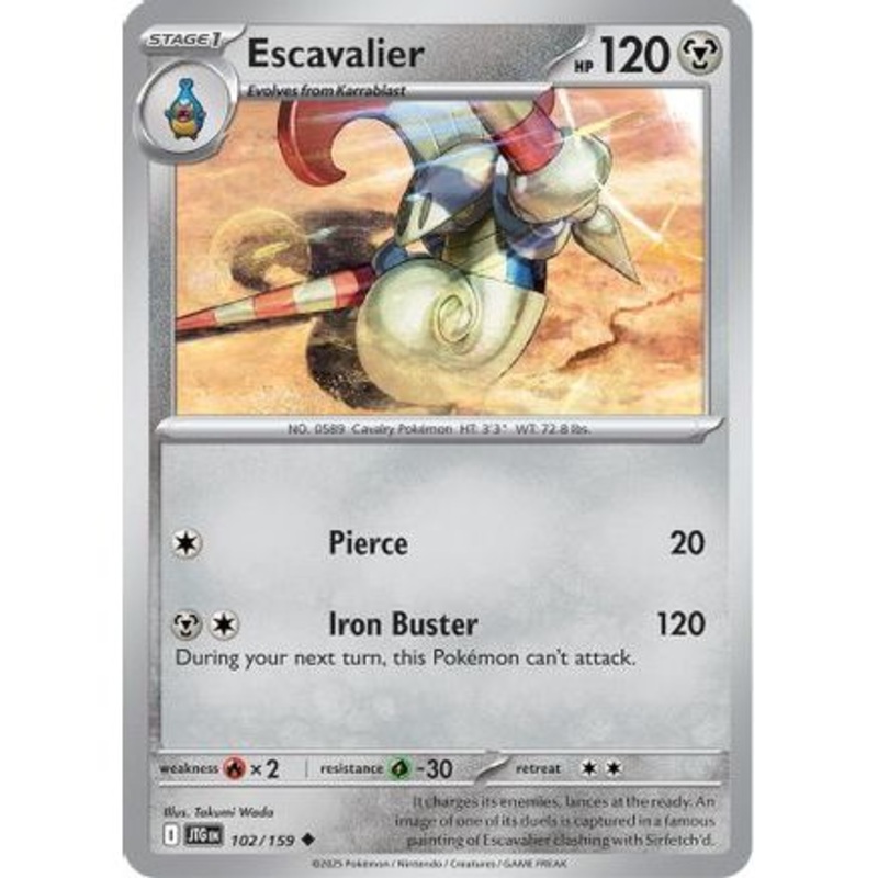 Escavalier 102 - SV09 Journey Together Reverse Holofoil