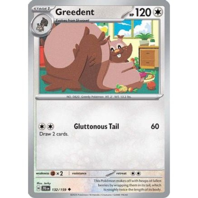 Greedent 132 - SV09 Journey Together Reverse Holofoil