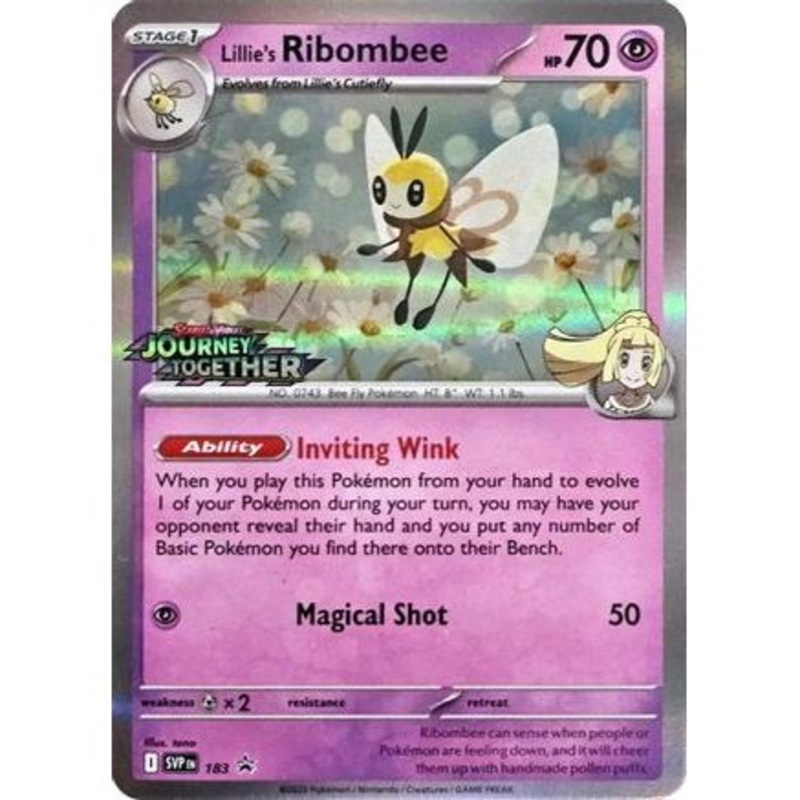 Lillie's Ribombee 183 - SV09 Journey Together Holofoil