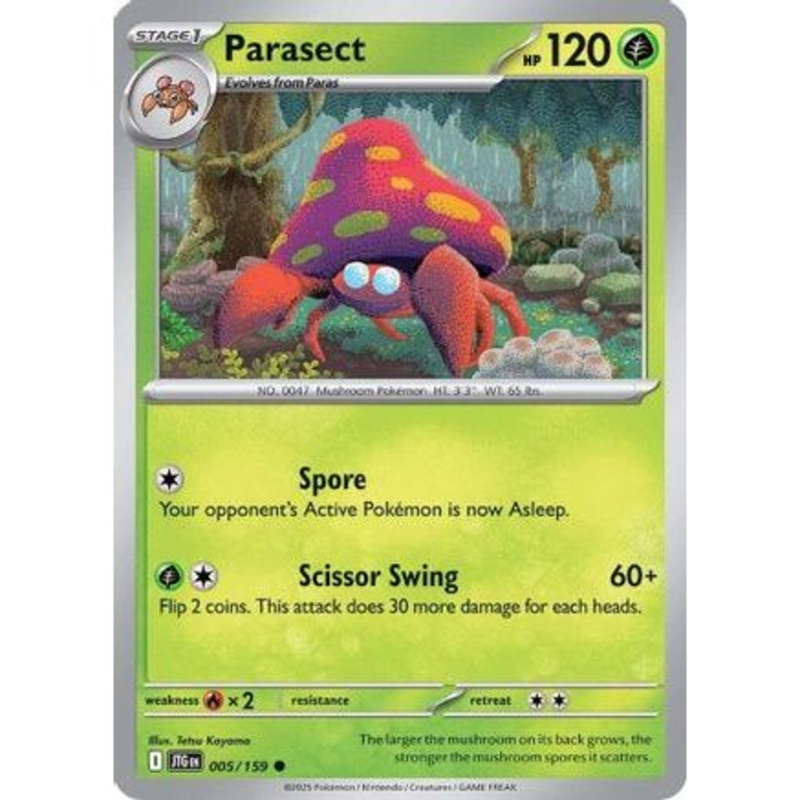 Parasect 5 - SV09 Journey Together