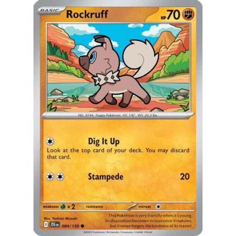 Rockruff 84 - SV09 Journey Together Reverse Holofoil
