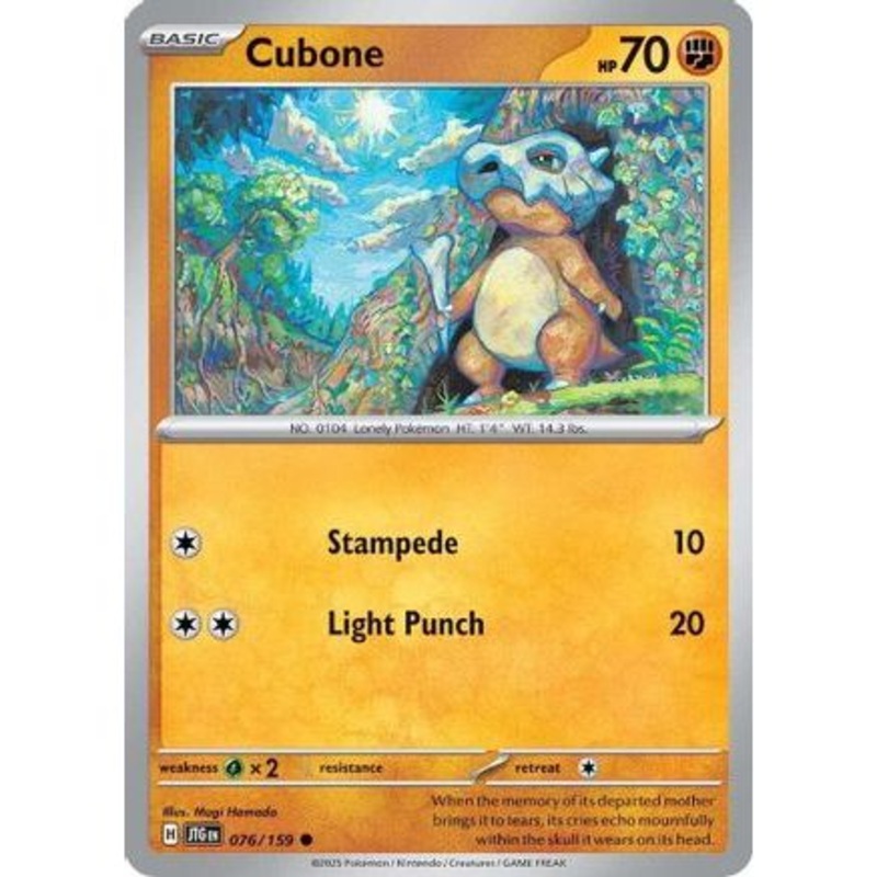 Cubone 76 - SV09 Journey Together Reverse Holofoil