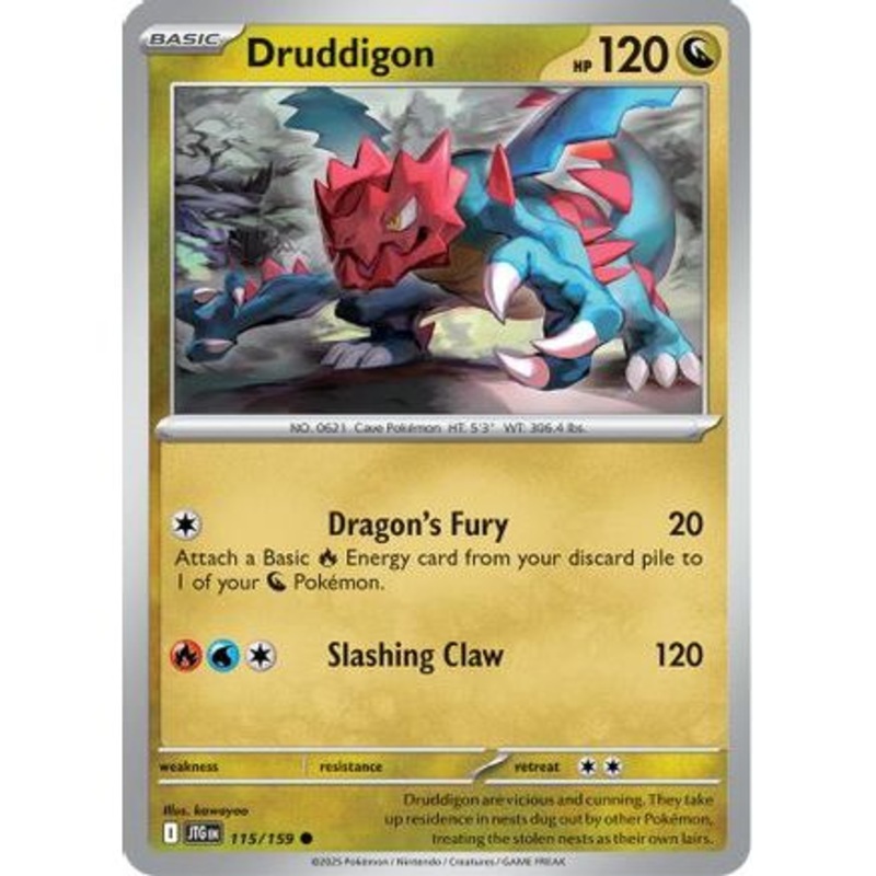 Druddigon 115 - SV09 Journey Together Reverse Holofoil