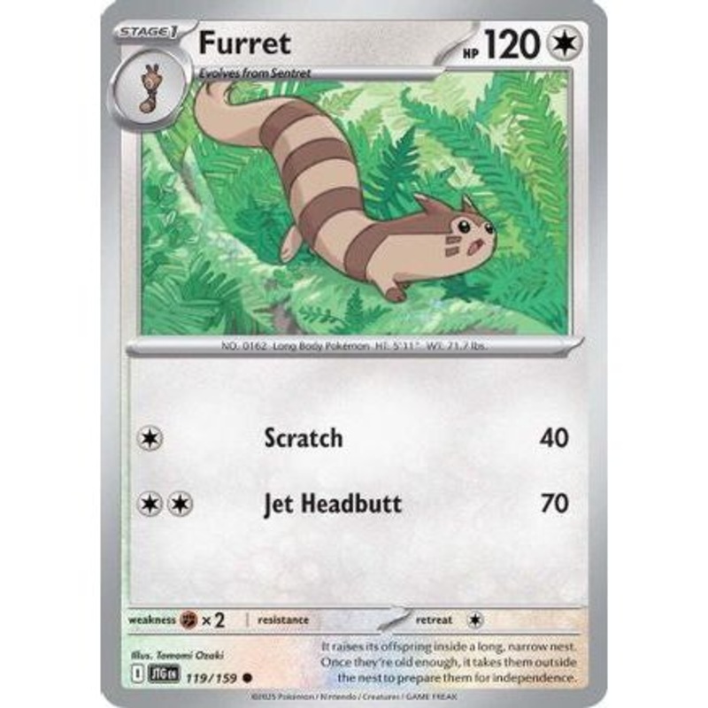 Furret - 119/159 119 - SV09 Journey Together Reverse Holofoil