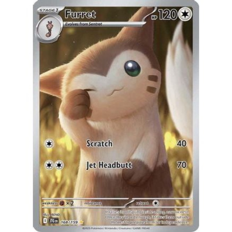 Furret - 168/159 168 - SV09 Journey Together Holofoil