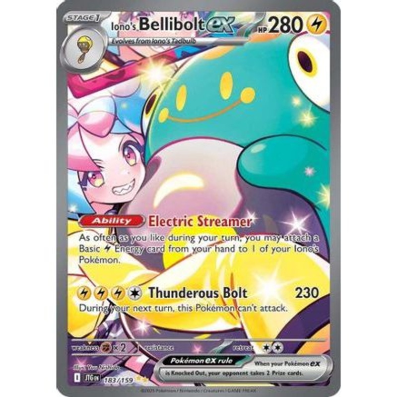 Iono's Bellibolt ex - 183/159 183 - SV09 Journey Together Holofoil
