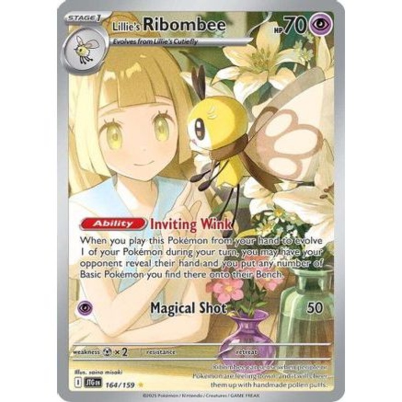 Lillie's Ribombee - 164/159 164 - SV09 Journey Together Holofoil