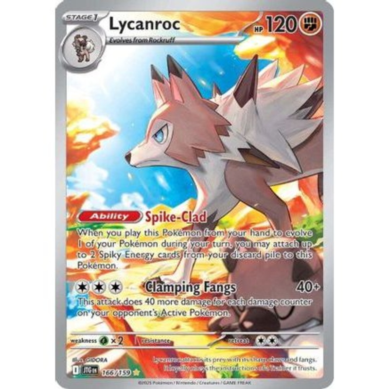 Lycanroc - 166/159 166 - SV09 Journey Together Holofoil