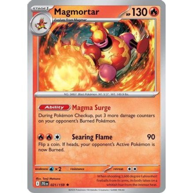 Magmortar 21 - SV09 Journey Together Reverse Holofoil
