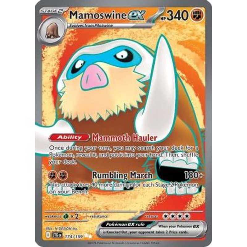 Mamoswine ex - 174/159 174 - SV09 Journey Together Holofoil