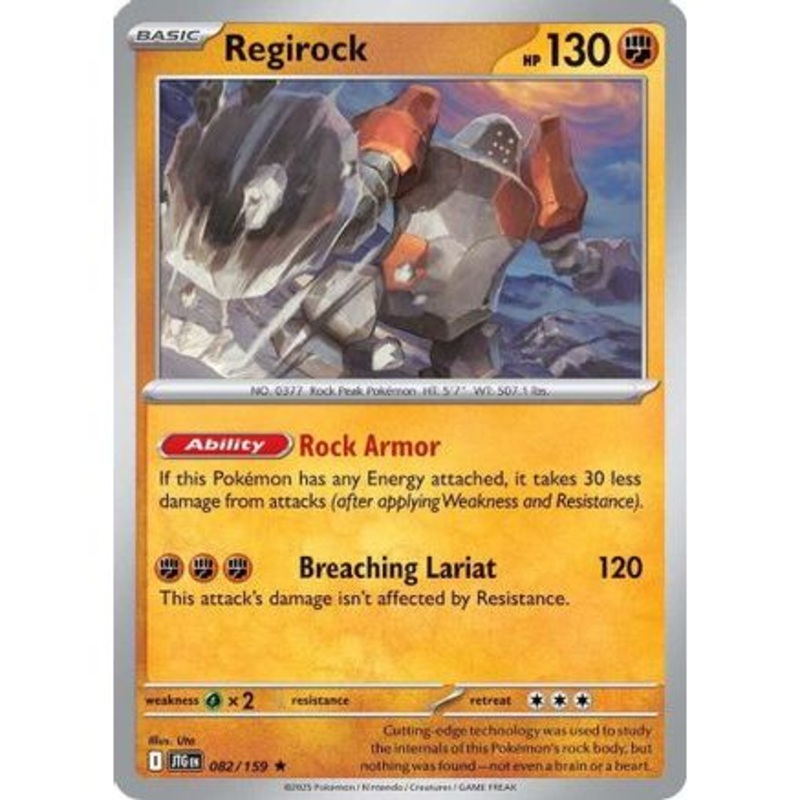 Regirock 82 - SV09 Journey Together Reverse Holofoil