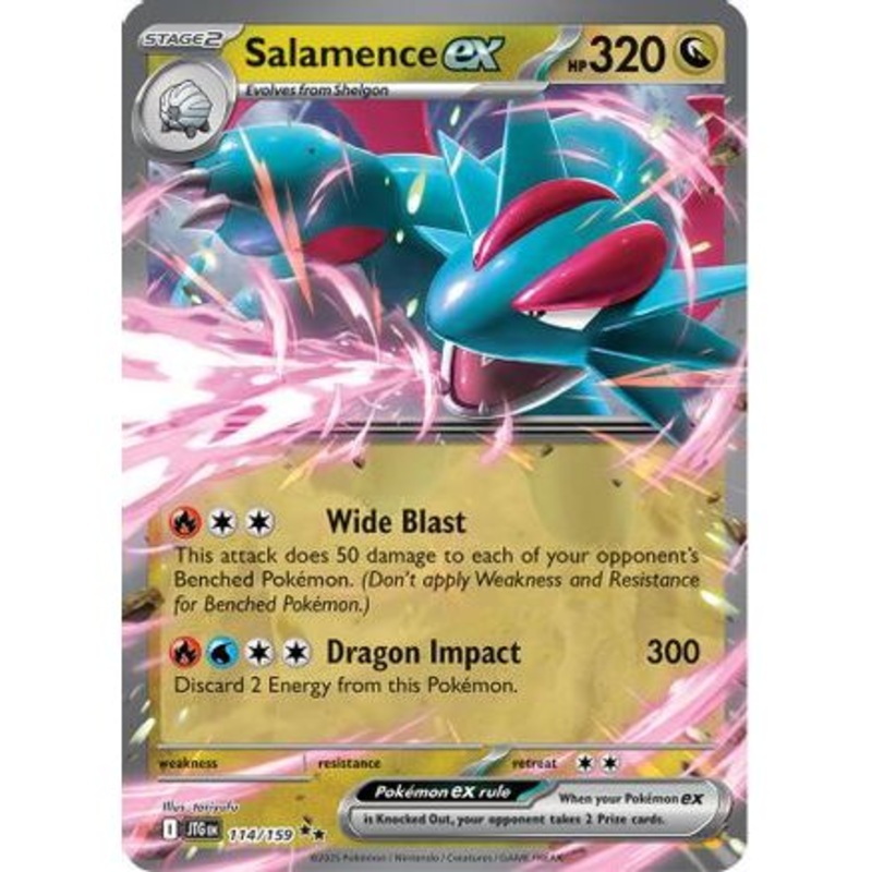 Salamence ex - 114/159 114 - SV09 Journey Together Holofoil