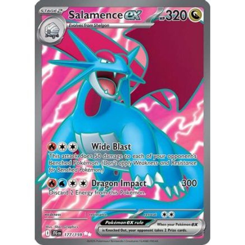 Salamence ex - 177/159 177 - SV09 Journey Together Holofoil