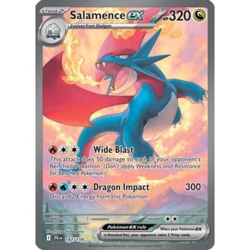 Salamence ex - 187/159 187 - SV09 Journey Together Holofoil