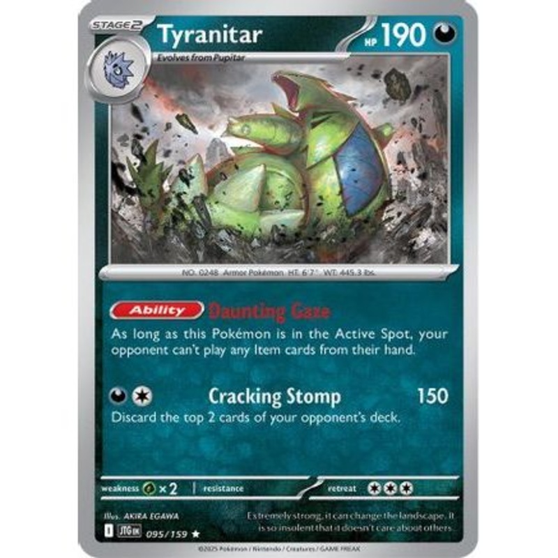 Tyranitar 95 - SV09 Journey Together Reverse Holofoil