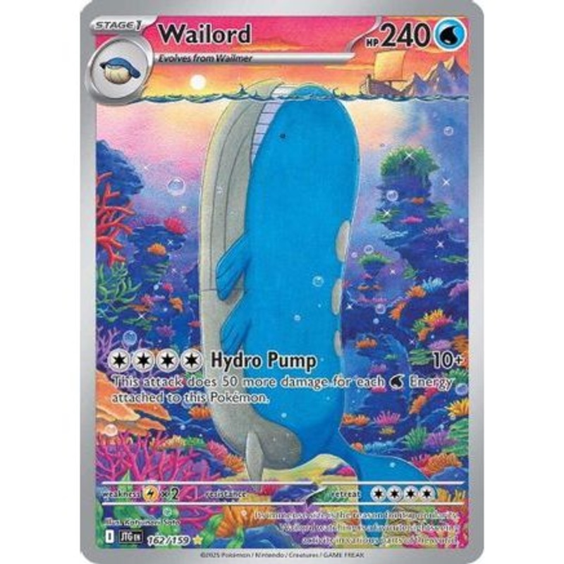 Wailord - 162/159 162 - SV09 Journey Together Holofoil