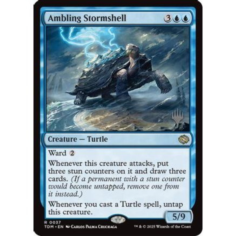 Ambling Stormshell (PPTDM-037) - Promo Pack: Tarkir: Dragonstorm Foil