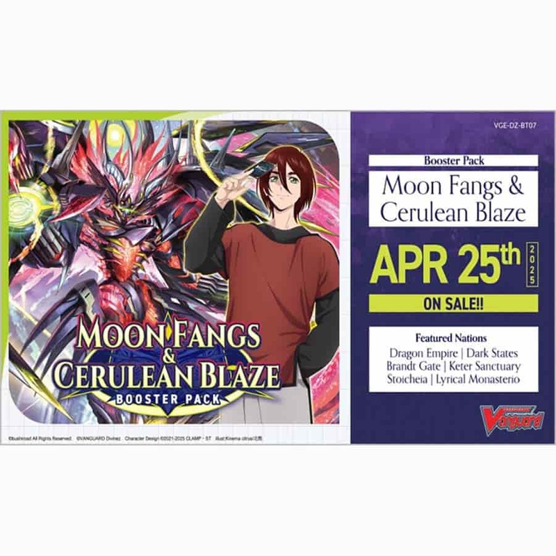 Cardfight!! Vanguard Divinez: Moon Fangs & Cerulean Blaze Booster Box [BT07] (Pre-Order Expected Release 04/25/2025)