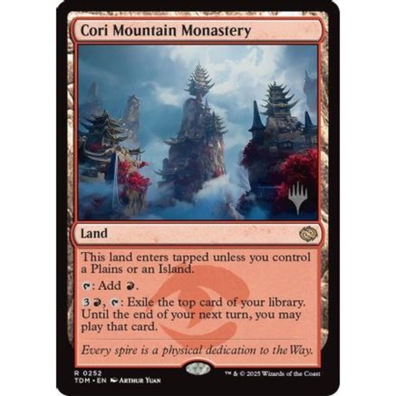 Cori Mountain Monastery (PPTDM-252) - Promo Pack: Tarkir: Dragonstorm Foil