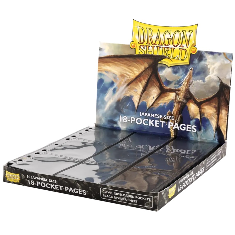 Dragon Shield: Clear Front Japanese Size 18 Pocket Pages