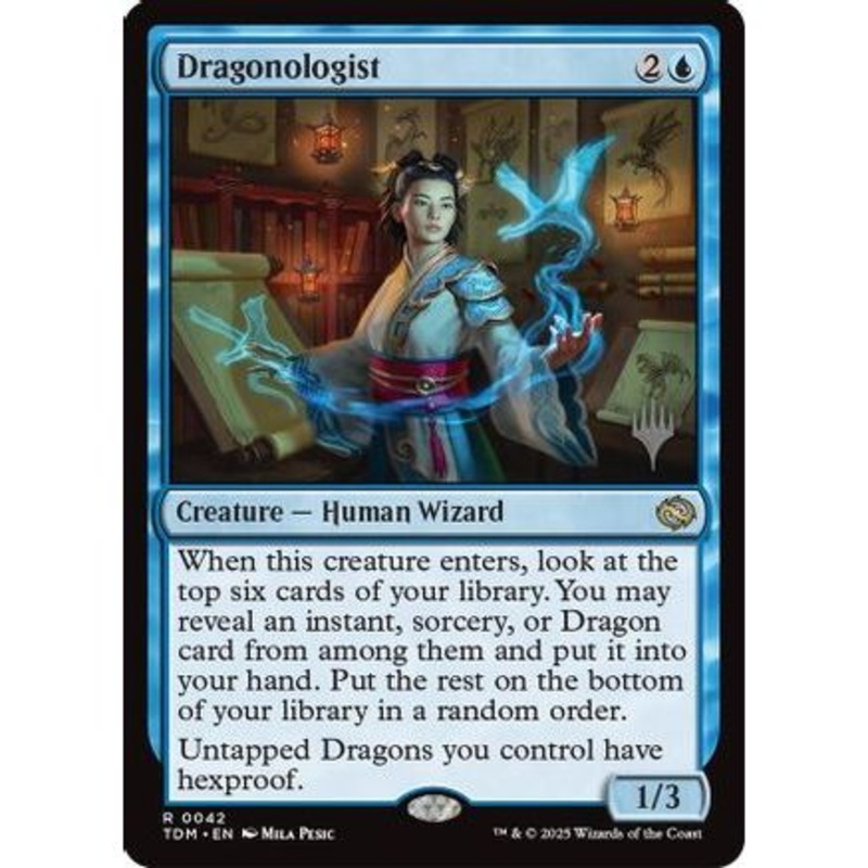 Dragonologist (PPTDM-042) - Promo Pack: Tarkir: Dragonstorm Foil